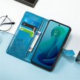 thumbnail image 7 of SaniMore for Motorola Moto G Wallet Case with Embossed Mandala PU Leather Flip Protection Wrist Strap Credit Card Holder Pocket Kickstand Shockproof Case for Motorola Moto G, Blue, 7 of 7