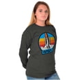 thumbnail image 4 of Retro NASA Worm Logo Rocket Launch Long Sleeve TShirt Men Women Brisco Brands S, 4 of 6