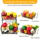 thumbnail image 5 of Cesta De Frutas De 2 Capas Cesta De Almacenamiento De Metal Vegetales Extraíble Sin Tornillos Con Soporte Cesta De Almacenamiento De Cocina Soporte Para Cocina Hotel Fiesta Inevent HA016382-00, 5 of 7