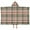 Green Red Brown, variant on Blue and White Grid Pattern Hooded Bath Towel,50"x30" for Ages 3 To 12 Kids, Quick Dry Lightweight Soft Microfiber Hood Beach Towel Cover Up for Kids