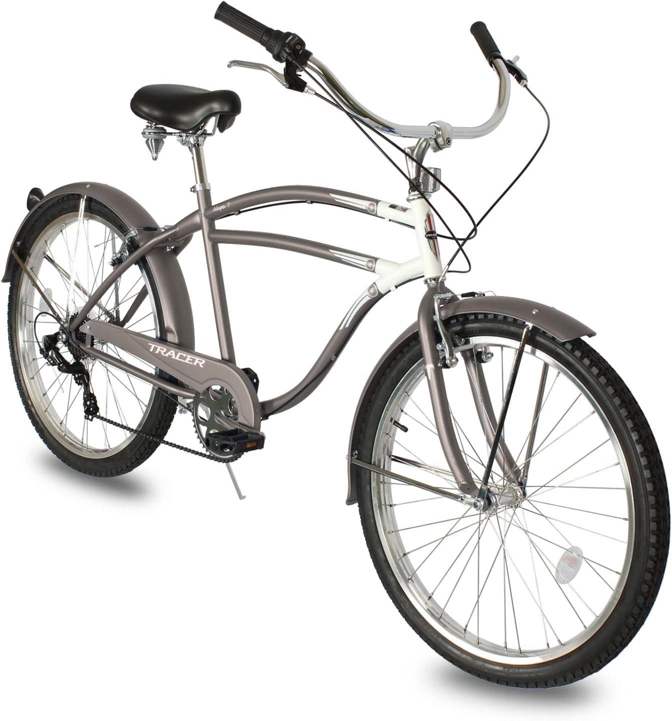 Giant Simple Cruiser 26" Beach Cruiser Bike 7-Speed Bicycle With Steel  Frame V-Brakes For