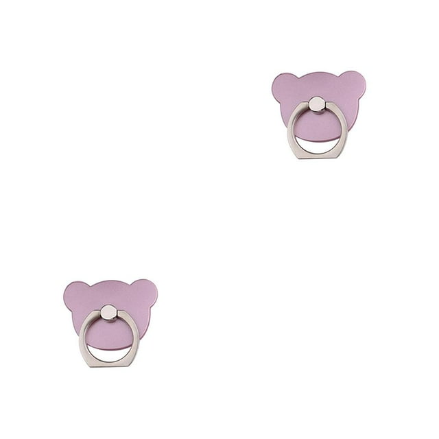 Sidaley Soporte para anillo de dedo, soporte giratorio con forma de oso para teléfono móvil, soporte para coche, almohadilla adhesiva Type1 NO1