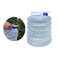 thumbnail image 4 of Contenedor de almacenamiento de agua plegable plegable portátil para 28x25cm shamjiam Contenedor de bebidas de campamento, 4 of 9