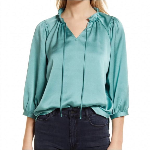 Vince Camuto Rumple Fabric Blouse, Size XS