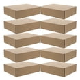 thumbnail image 6 of FRCOLOR 10Pcs Brown Kraft Corrugated Boxes for Packaging with Quick Assembly and Space Saving Design, 6 of 6