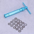 thumbnail image 4 of Alloy Rotary Mold Tools Set Kit Squeeze Polymer Clay DIY Geometry Noodles Educational Toy for Kids(Sky Blue), 4 of 8