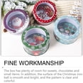 thumbnail image 4 of Injueey Navidad Candy Can Metal Claus Impreso Redondas Latas de galletas Festival Decoración Contenedores Baby Shower Boda Vacaciones Kits de decoración para fiestas Verde, 4 of 6