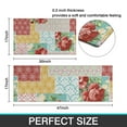 thumbnail image 7 of Pioneer Flower Floral Print Pattern Kitchen Rugs Sets Of 2,Anti Fatigue Kitchen Mat Rugs Non Slip Washable,Decorative Kitchen Floor Mats for Kitchen,Sink,Laundry,17"x30"+17"x47", 7 of 7