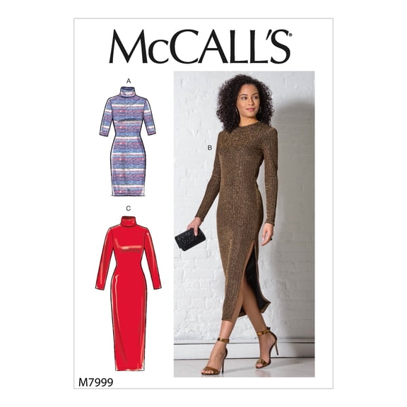 McCall's Pattern: Misses' Dresses Sizes XS-S-M-L-XL