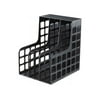 Oxford Decorack Shelf File - 2 Divider(s) - Black - Plastic - 1 Each