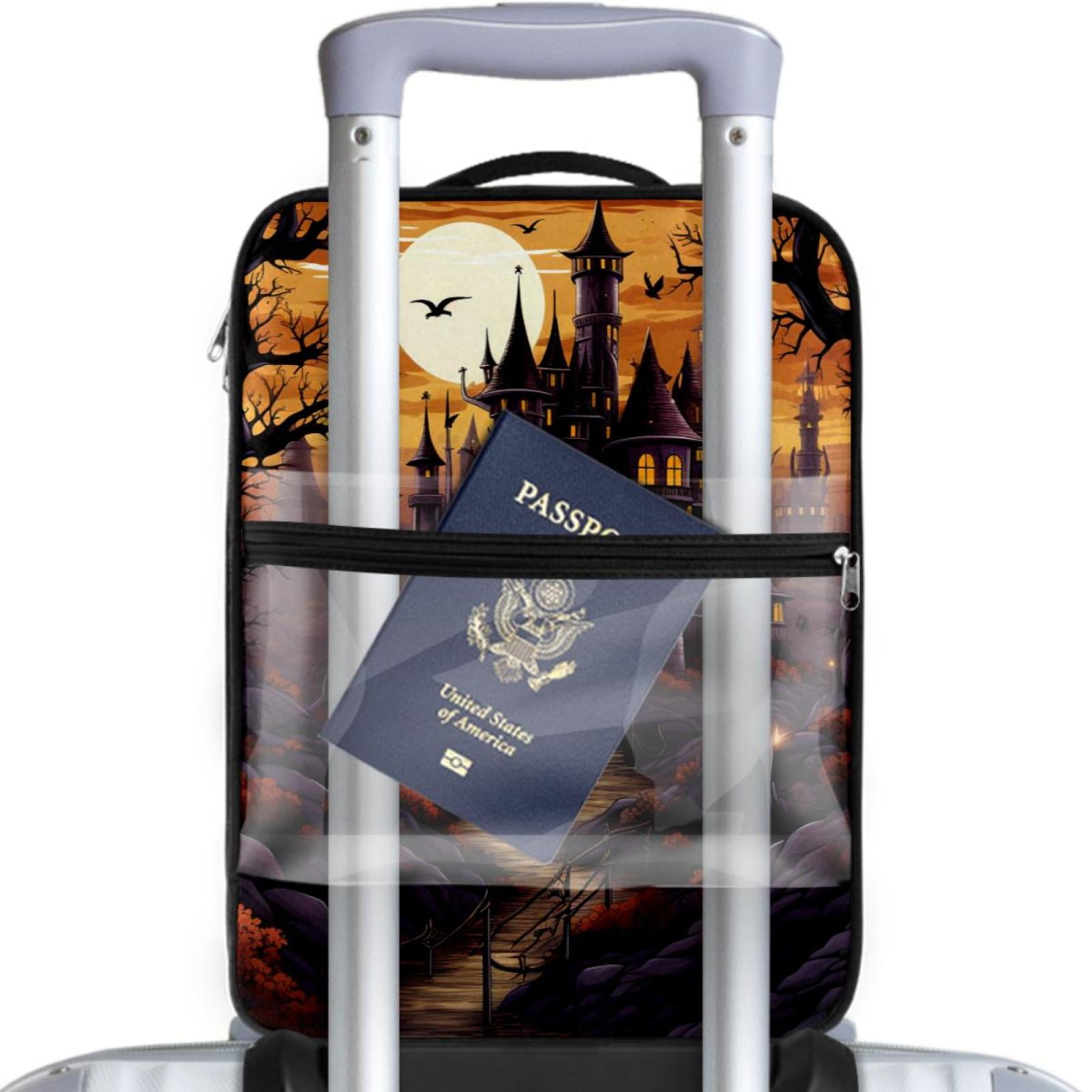 Halloween Castle Polyester Shoe Boxes - Premium Storage Containers for Sneakers, Boots, and More - 23x31cm/9x12in Size - Organize Your Footwear