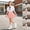 Pink, variant on Fancifize Girls' 2 Piece Skirts Sets Puff Short Sleeve Shirts and Pleated Mini Skirts Kids Preppy Look Outfits