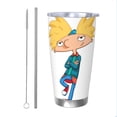 thumbnail image 1 of Vaso de 20 oz de Hey Arnold, taza de viaje para café con aislamiento al vacío de acero inoxidable, taza de café, taza de viaje con tapa, taza térmica para exteriores, 1 of 8