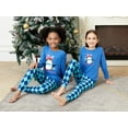 thumbnail image 3 of Tebbis Family Matching Christmas Pajamas for Kids Holiday Penguin Argyle Cotton PJ Sets Size 3T, 3 of 7