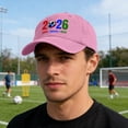 thumbnail image 3 of OAVQHLG3B 2026 Soccer Fan Cap，Classic Baseball Caps, USA, CAN, MEX Baseball Hat, Adjustable Unisex Fit, Breathable Cotton, for Soccer Supporter, 3 of 5