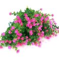 thumbnail image 2 of Artificial Fake Flowers Outdoor, Fake Plastic Greenerywedding Farmhouse Decor 8 Pcs Red Lotus, 2 of 4