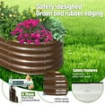 thumbnail image 6 of SnugNiture 6x3x1.5 ft Galvanized Raised Garden Bed – Durable Outdoor Metal Planter Box for Vegetables, Herbs, and Flowers, Brown, 6 of 8