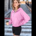 thumbnail image 4 of Sudaderas con Capucha para Mujer Sudaderas Forro Sudaderas de Entrenamiento de Moda de Otoño Chaquetas de Invierno Suéteres de Gran Tamaño Camisetas Ropa 2025 Rosa M, 4 of 7