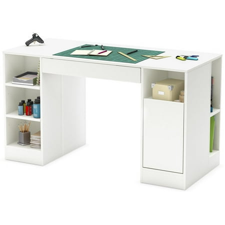 South Shore Crea Craft Table Multiple Finishes Walmart Com