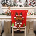thumbnail image 2 of Royalbelle Christmas Back Chair Cover Removable Washable Dining Room Chair Protector For Christmas Banquet Kitchen Dining Room Decor, 2 of 6
