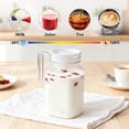 thumbnail image 4 of weibbin Plastic Cold Water Pitcher with Lid Large Capacity Heat Resistant Drink Container for Home 1000ml, 4 of 8