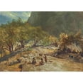 thumbnail image 3 of Bierstadt, Albert 18x14 Black Modern Framed Museum Art Print Titled - Mariposa Indian Encampment, Yosemite Valley, California, 3 of 5