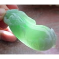 thumbnail image 6 of Certified Green Pale Lavender 100% Natural A Jade jadeite Pendant Bat Pumpkin Ruyi Necklace 659395 TN, 6 of 10