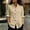 #0415-Beige, variant on TaTaai Women‘s Mandarin Collar V-Neck Long Sleeve Button Down Linen Blouse Casual Loose Top for Spring Summer Daily