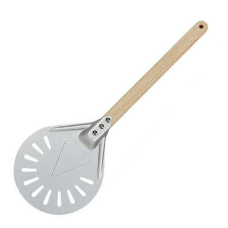 

huntermoon Pizza Turning Peel Perforated Kitchen Supplies Aluminum Alloys 7 8 9 Inch Accessories Non-slip Punching Shovel