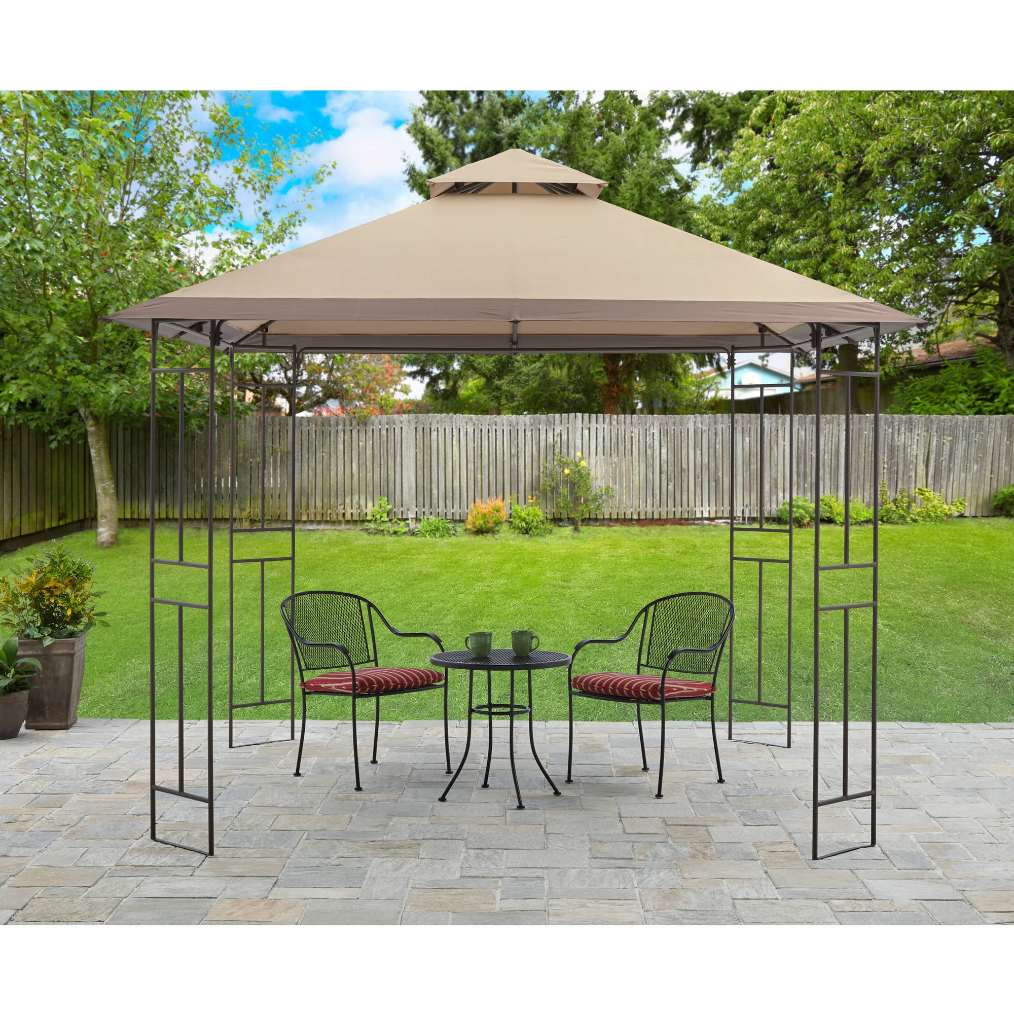 Sunset Beige Outdoor Gazebo Canopy Walmartcom