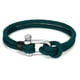 thumbnail image 3 of Pulsera de cuerda para hombre, pulsera náutica con grillete de acero para hombre y mujer. Brazalete paracord - Verde/Plata MADIOLA Cordon, 3 of 6