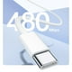 thumbnail image 3 of Cable iBox Tipo-C A Tipo-C, 2m, 60W, Trenzado, Blanco, 3 of 7