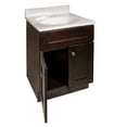 thumbnail image 6 of Design House Brookings 25" x 22" Ready to Assemble Shaker 2-Door Bath Vanity with Cultured Marble 4" Centerset Top, Espresso/Ivory Swirl, 6 of 23