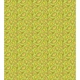 thumbnail image 3 of Yellow Paisley Duvet Cover Set, Oriental Floral Hand Drawn Illustraiton, Decorative 3 Piece Bedding Set with 2 Pillow Shams, Queen Size, Yellow Green Yellow, by Ambesonne, 3 of 3