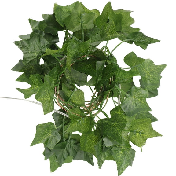 Charming Artificial Creeper Leaf Light with Warm Glow for Decoration 20 LED Green Plants