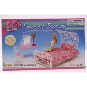 My Fancy Life Sweet Dream Bedroom Doll Furniture, 4 Pieces