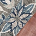 thumbnail image 5 of Ox Bay Elena 6' Round Blue/Gray Floral Medallion Indoor Area Rug, 5 of 8