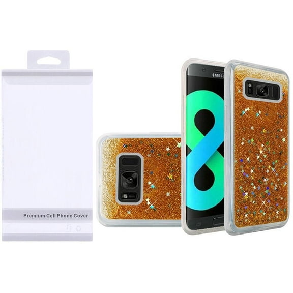 GSA Liquid Glitter Candy Case For Samsung Galaxy S8 Plus - Gold