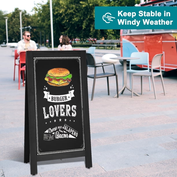 Wooden A-Frame Chalkboard Sign 40