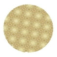 thumbnail image 1 of GUOOL Elastic Fitted Table Cover - Golden Color Pattern - Large Round - Fits Tables up C 1.2m, 1 of 9