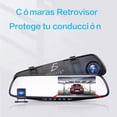 thumbnail image 1 of Camara Auto 2 Cámaras Retrovisor Frente Y Trasera Graba vision  Nocturna, 1 of 11