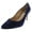 Navy Suede, variant on INC Womens Black Padded Comfort Zitah Pointed Toe Stiletto Slip On Leather Pumps Shoes 10 M