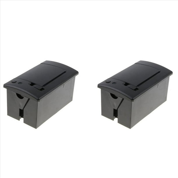 2X Mini Impresora Térmica Integrada de Panel de 58 mm con Interfaz TTL Uso para Billete Recibo ESC POS Android 5V-9V QR701