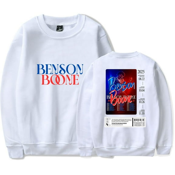Benson Boone American Heart World Tour Crewneck Sweatshirt Merch Casual Sweatshirt Unisex Clothing