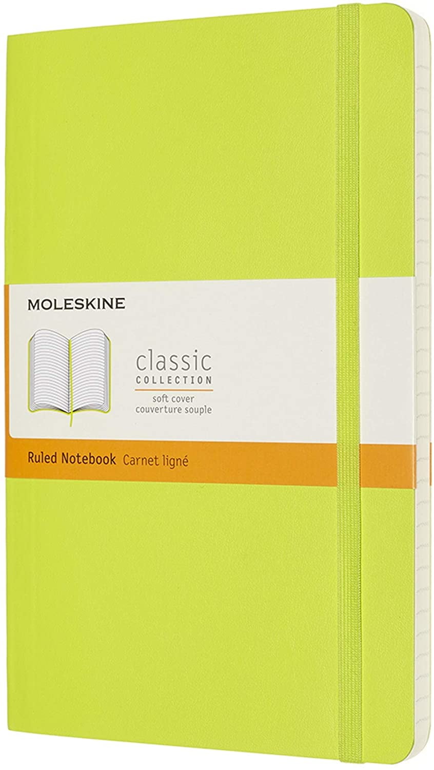 Moleskine Classic Notebook, Soft Cover, Large (5" x 8.25") Ruled/Lined