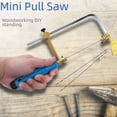 thumbnail image 2 of 400 Type U-Shaped Miniature Hand Saw Frame - Compact 130mm Woodworking Tool for DIY Curve Cutting, Versatile Design for Hand/Wire Saw Use, Durable 45# Steel Construction (Blade Not Included), 2 of 5