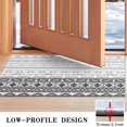 thumbnail image 3 of Black Geometric Diamond Striped Pattern Door Rugs,Washable Non Slip Door Mats Indoor,Decorative Door Mats,Entry Mat Indoor for Entrance,Bedroom,Kitchen,Bathroom,17"x30", 3 of 6