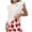 C-Red290, variant on Pajamas For Women Set Ruffle Sleeveless Shorts Set Valentine's Day Heart Printed Soft Sleepwear 2 Piece Set Relaxed Fit Home Clothes