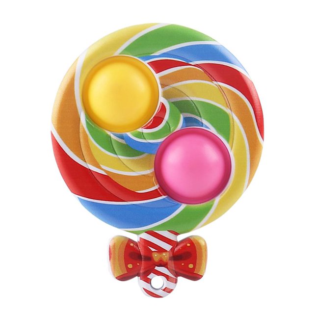 Juguete Sensorial De Burbujas De Empuje, Autismo, Necesidades Especiales, Aliviador De Estrés, Colgantes De Descompresión De Alimentos De Silicona, Juguete Sensorial De Extrusión Para Niños Y Adultos Inevent FN007275-04