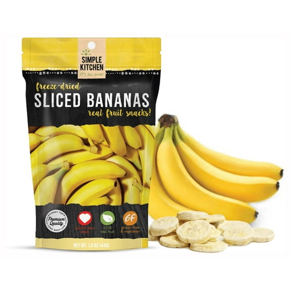 Simple Kitchen Freeze-Dried Bananas 1.6 Oz - Pack Of 6